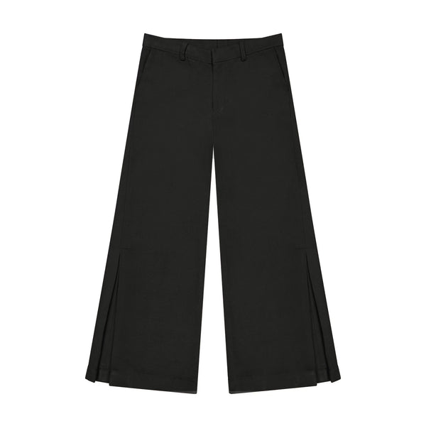 Kingsley Black Fugu Pleated Trousers