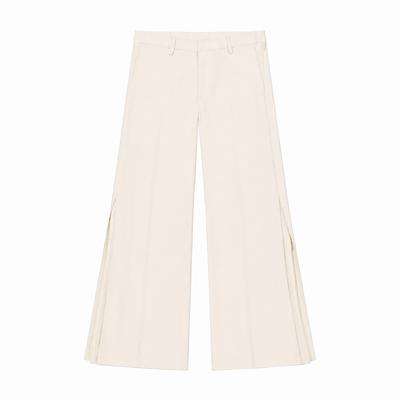 Osu Pleated Pants Cream