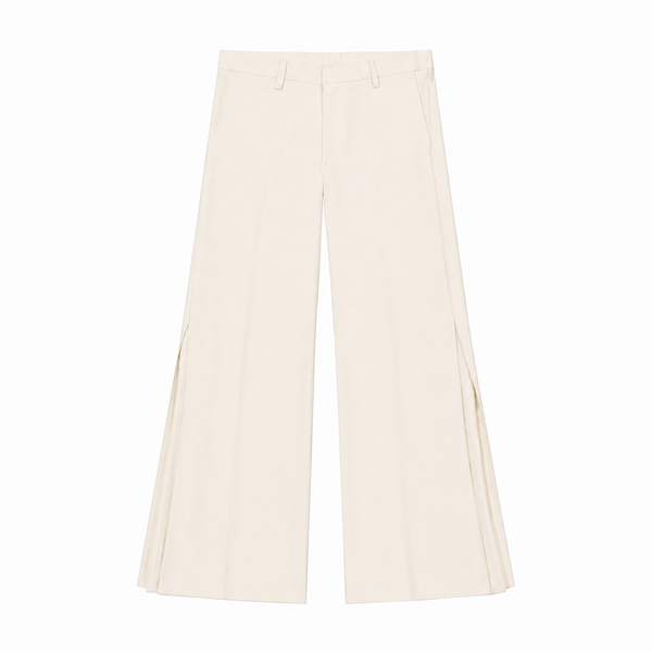 Osu Pleated Pants Cream