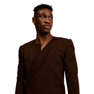 Chocolate Kingsley Fugu Blazer