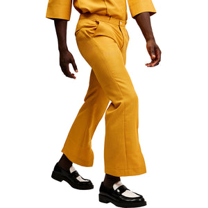 Odyssey Slit Pants - Mustard