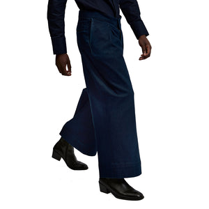 Dadie Anoma Denim Pleat Trousers